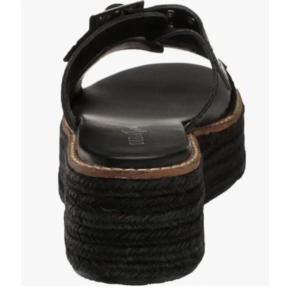 DIBA TRUE Derby Black Leather Wedges (NIB) - Picture 3 of 4